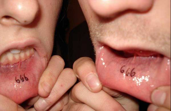lip inner tattoos
