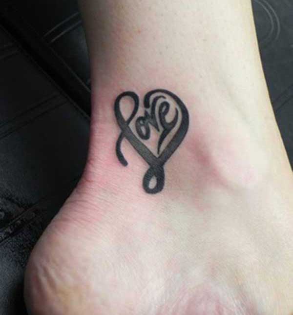 ankle love tattoos