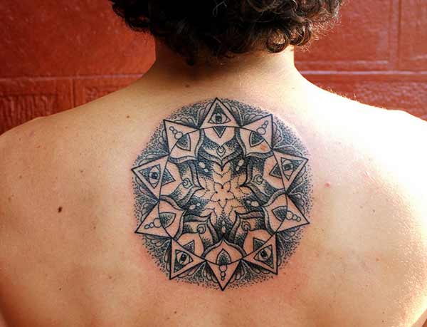 back mandala tattoos