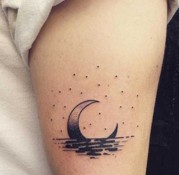 Ladies Moon Tattoos
