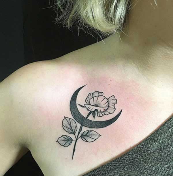 girly moon tattoos