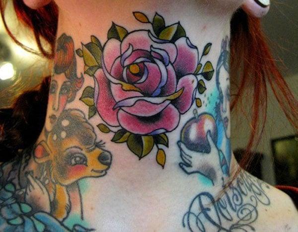 Best 24 Neck Tattoos Design Idea For Men and Women - Tattoos Ideas