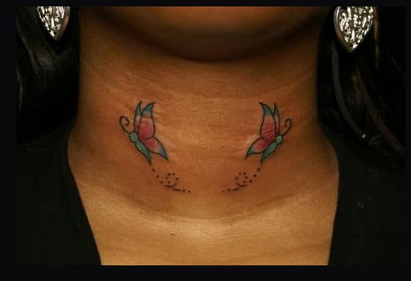 neck tattoos for women