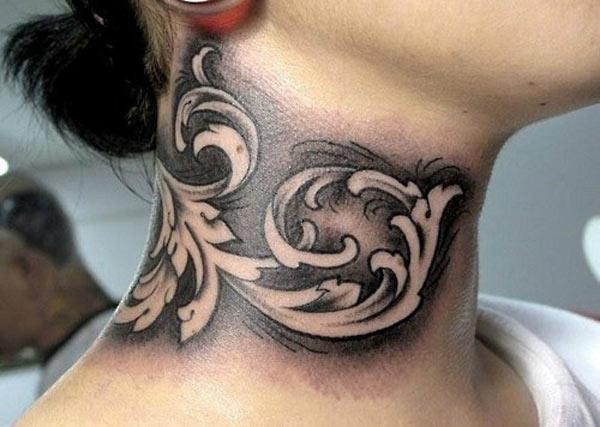 neck tattoos for girls