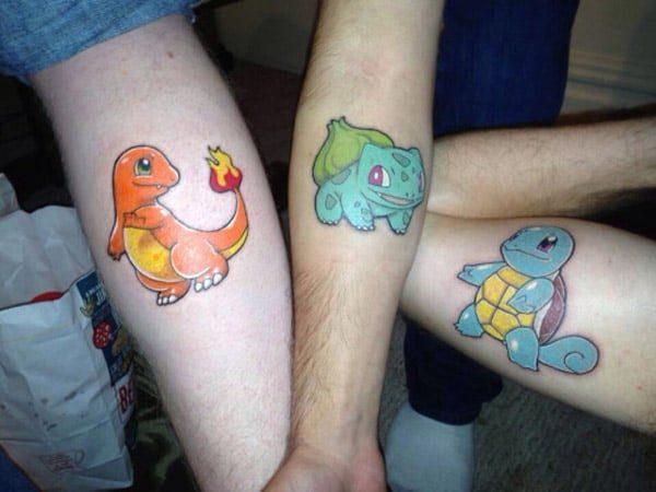 Pokemon tatoos for Friends