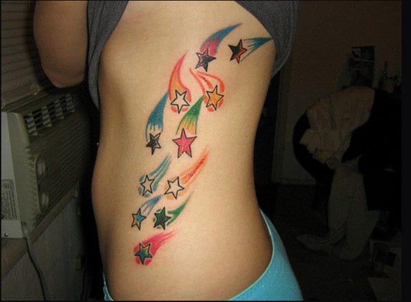 star tattoo on side