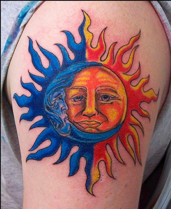 best sun tattoos