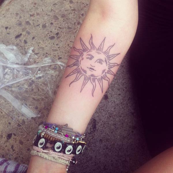 sun tattoo image