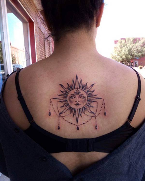 back sun tattoos