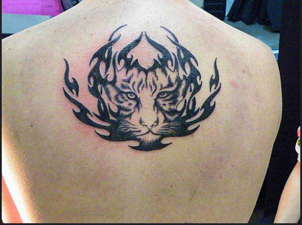 tiger tatoos on back