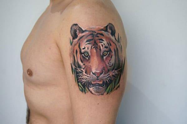 tiger face tattoo