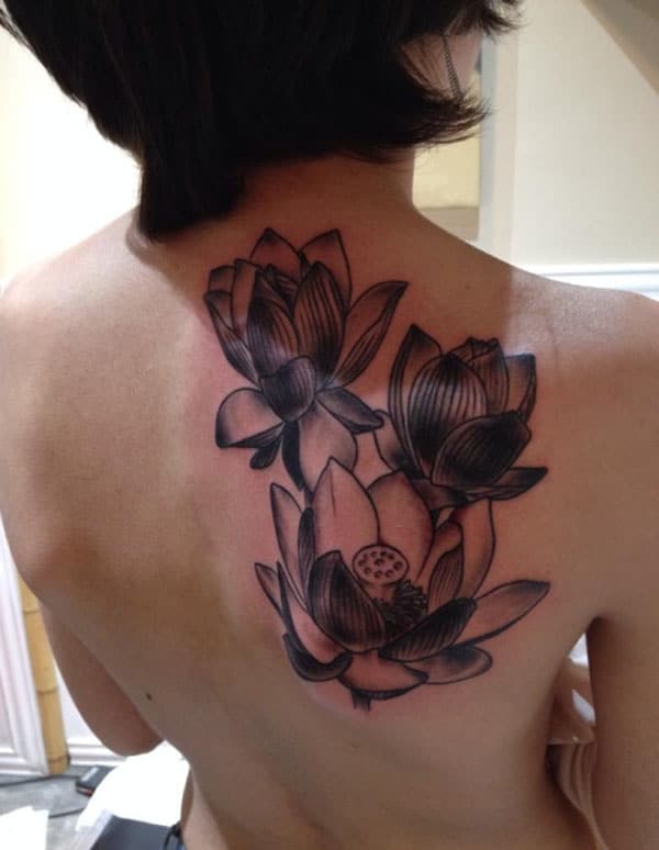 girl lotus flower tattoos