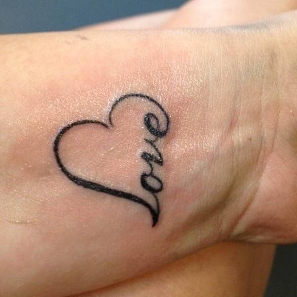 love tattoos on wrist