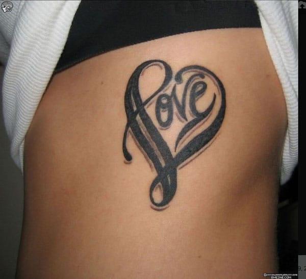 love tattoos on side
