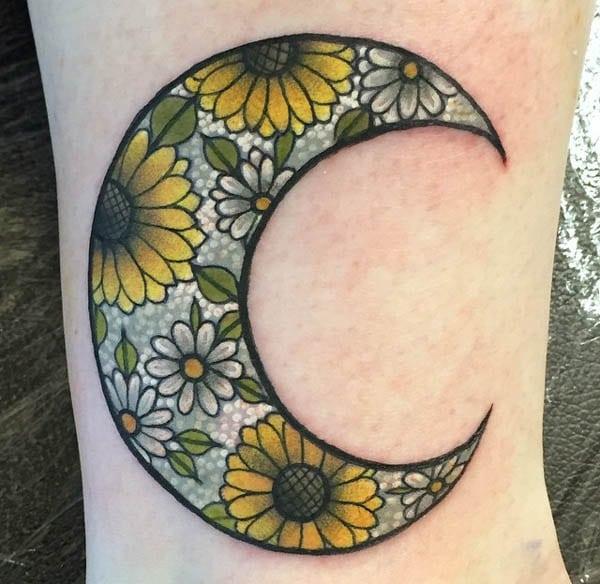 beautiful moon tattoos