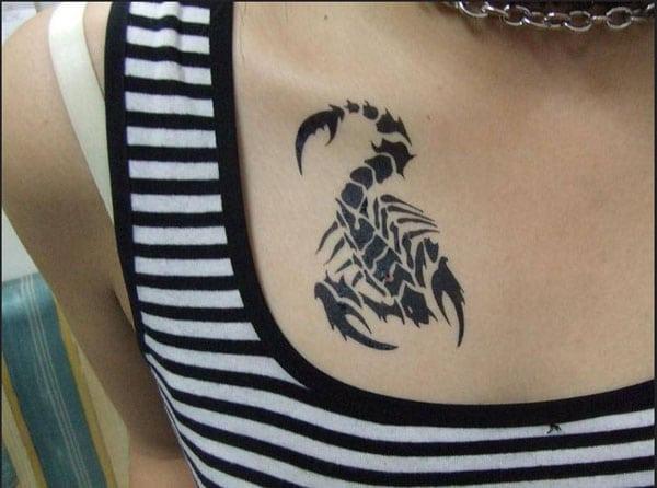 female scorpion tattoos