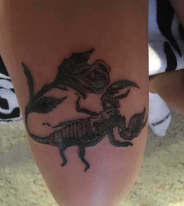 girly scorpion tattoos