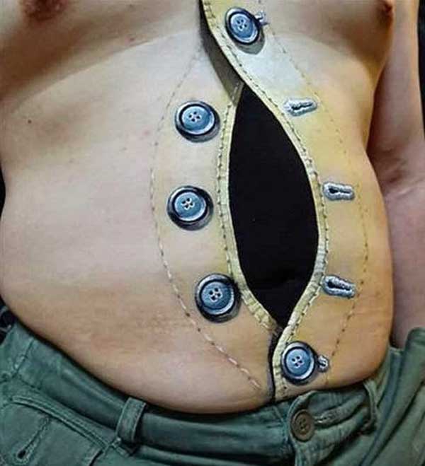 stomach 3d tattoos