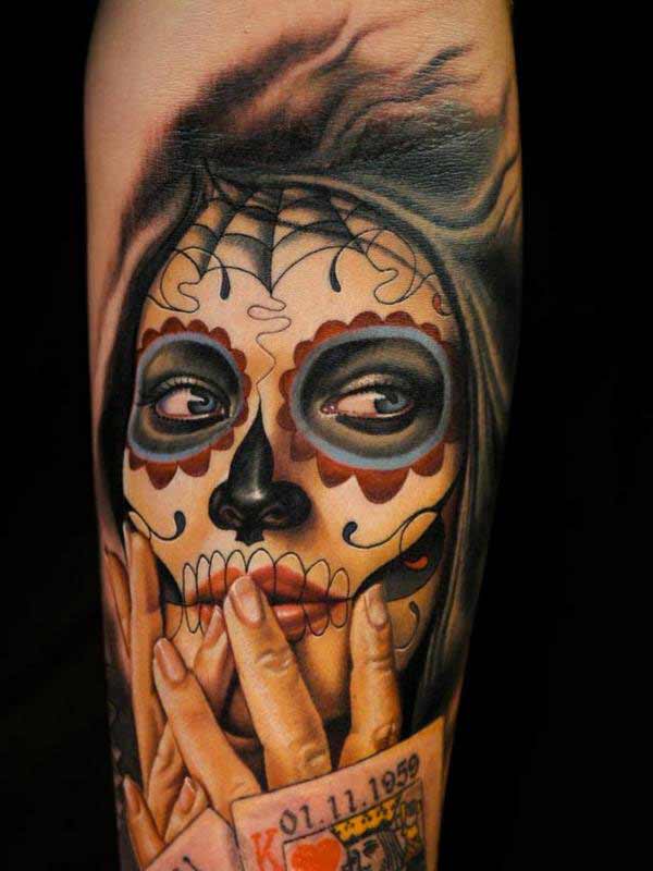 powerful day of dead tattoos