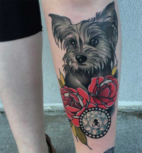 Pet dog tattoos