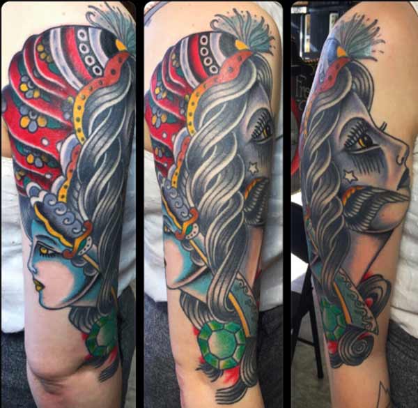 super half sleeve tattoo for mens