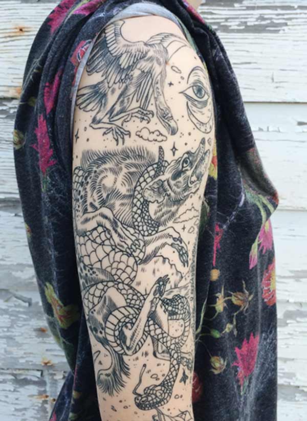half sleeve tattoo ideas for females