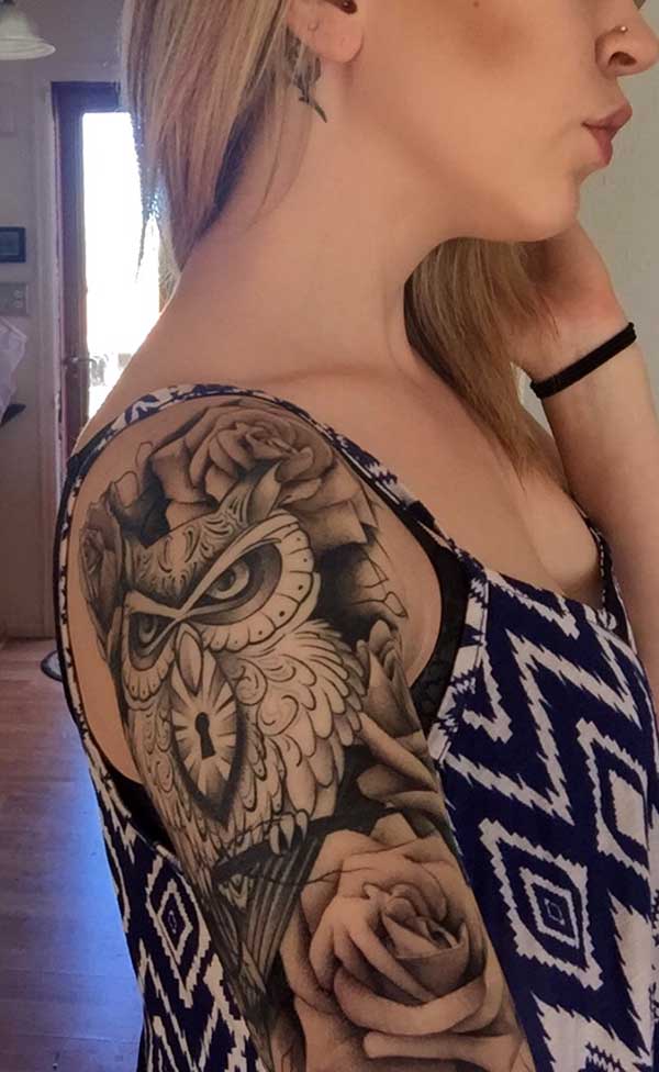 half sleeve girl tattoos