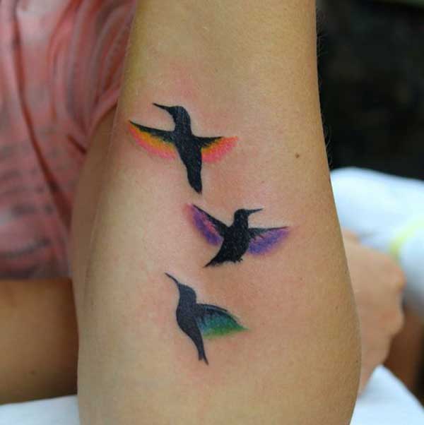 powerful hummingbird tattoo