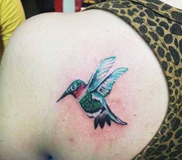 men hummingbird tattoos