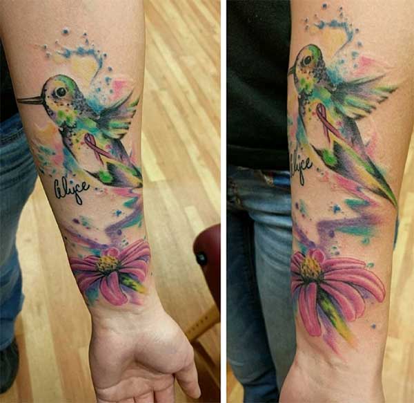 sweet hummingbird tattoos