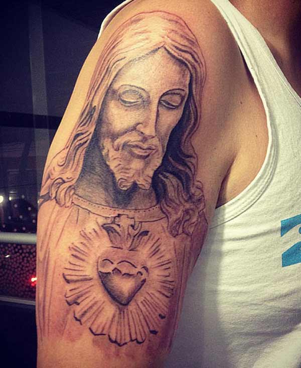 jesus face tattoos