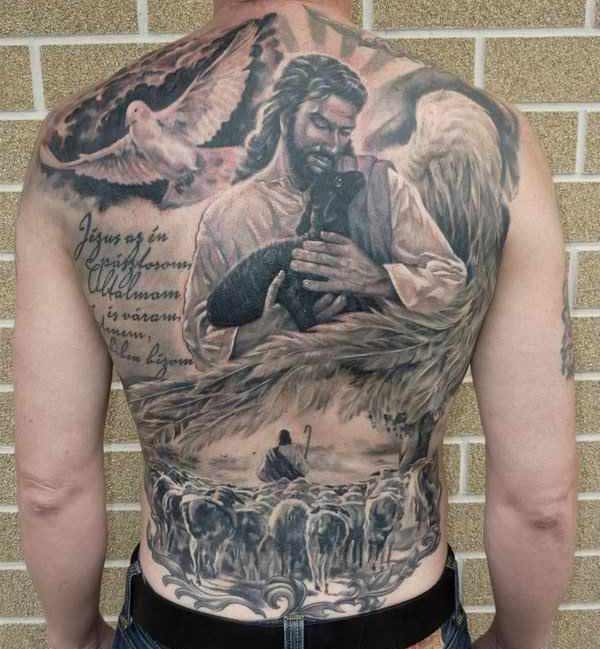 jesus tattoos for men