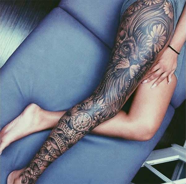 leg tattoos for girls