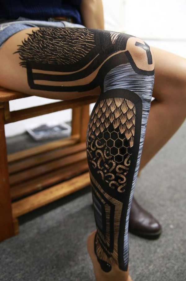 sexy leg tattoos