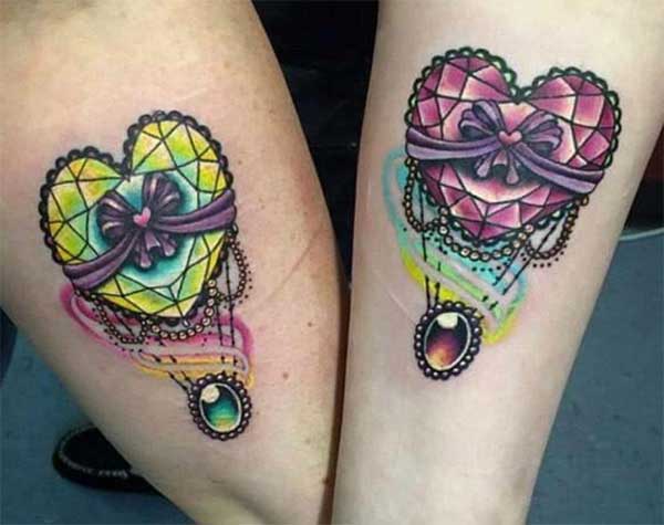 Lovely matching tattoos