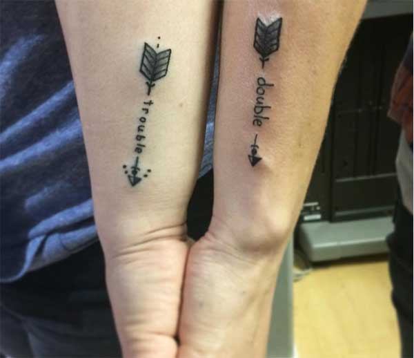 arrow matching tattoos