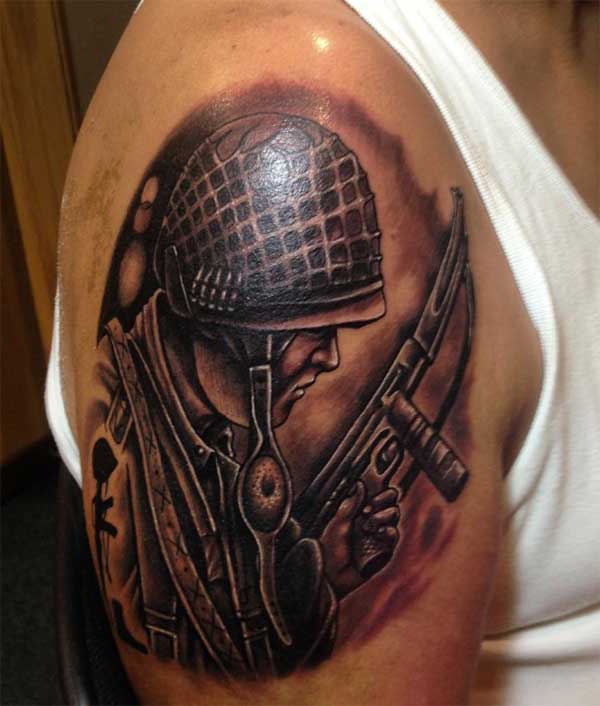 military tattoos for men