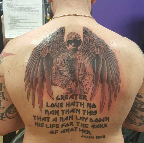 back military tattoos