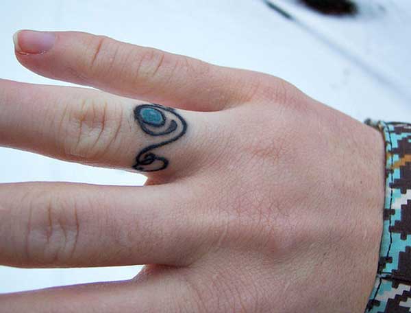 finger ring tattoos