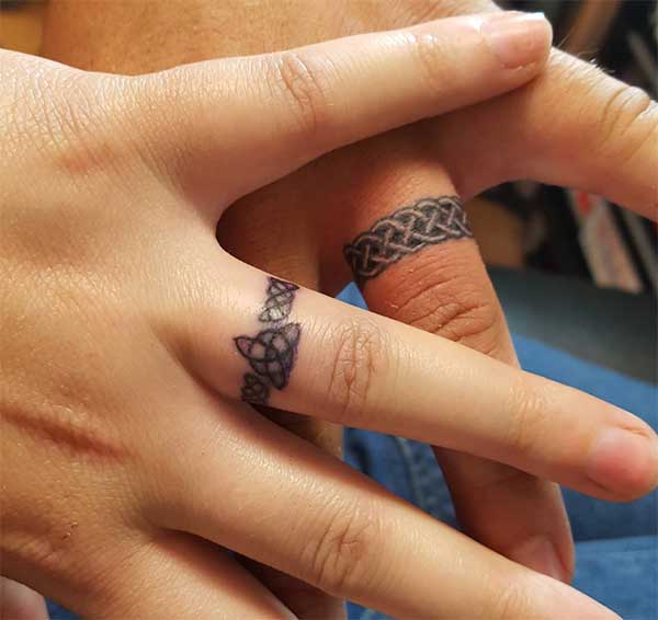 tattooed rings
