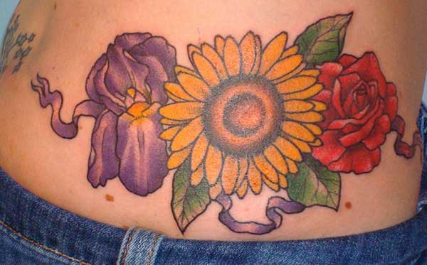 cute sunflower tattoos