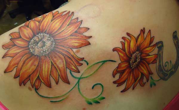 love sunflower tattoos