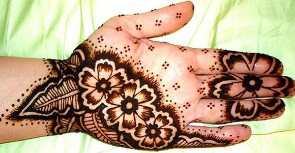Palm Mehndi tattoo designs idea