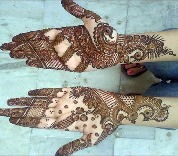 Palms Mehndi tattoo designs idea