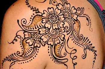 best henna design for shoulder