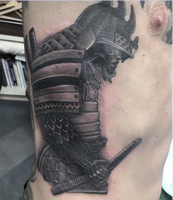 mens samurai tattoos