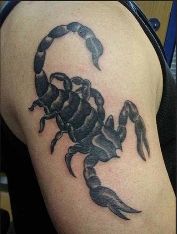 Shoulder Scorpion Tattoo