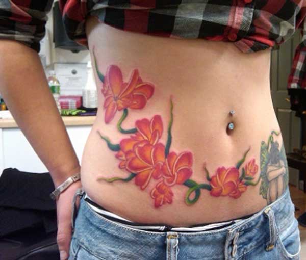stomach tattoo ideas for female