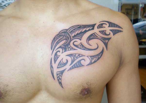 chest tribal tattoos