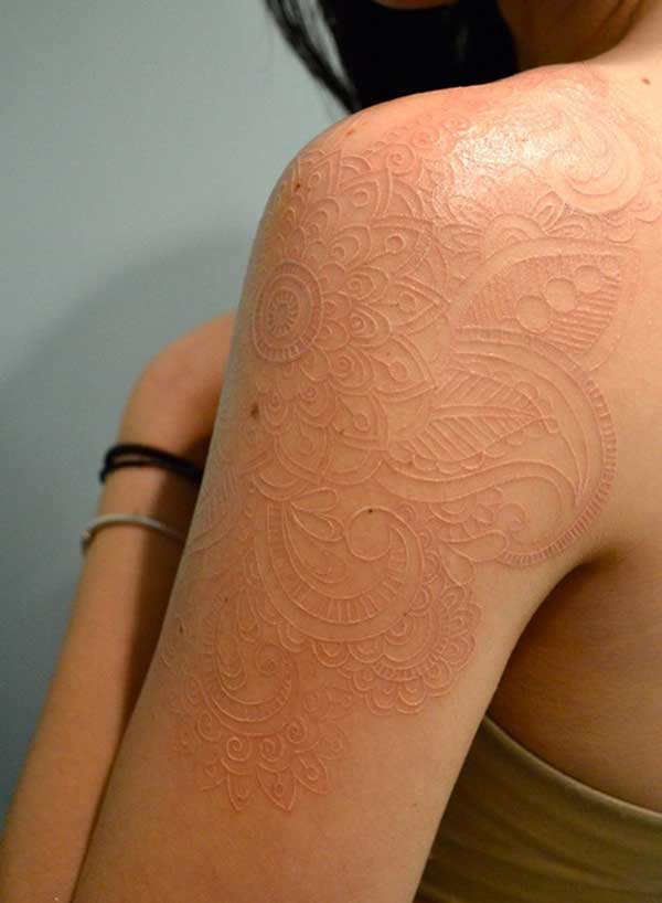 Best 23 White Ink Tattoos Design Idea Tattoos Ideas